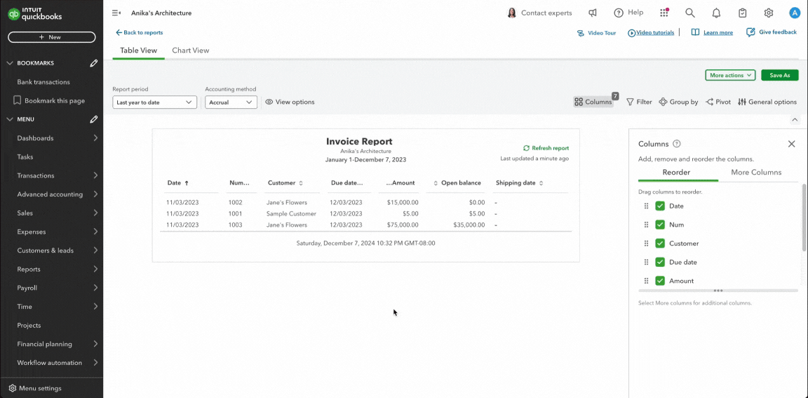 Custom Report Builder